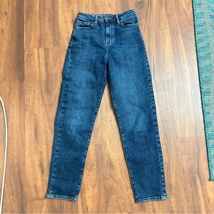• OUTLAND denim Abigail Stretch Organic Cotton Girlfriend Jeans Blue
